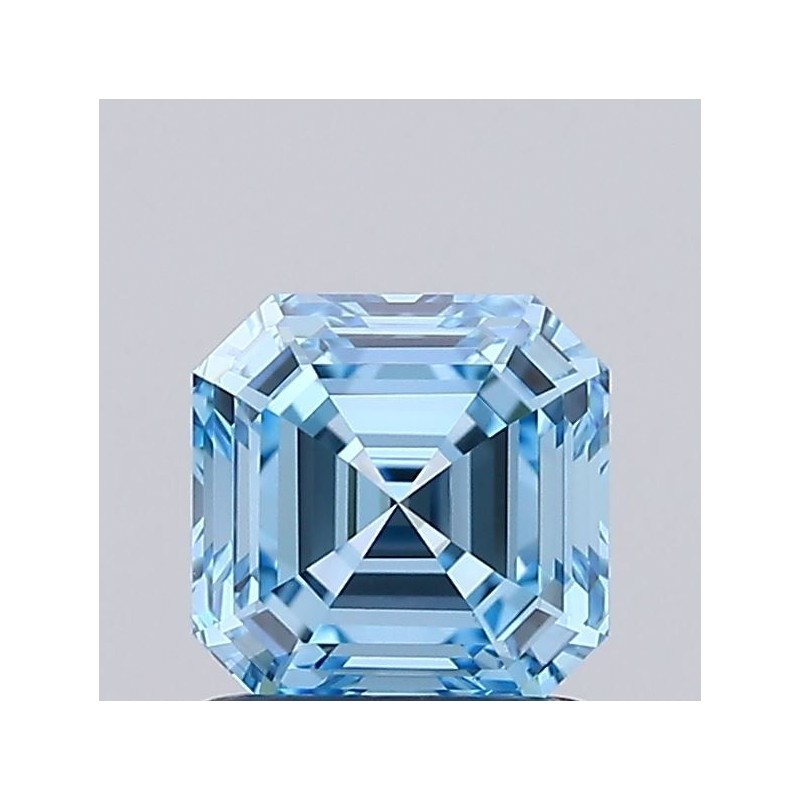 Diament laboratoryjny o barwie fantazyjnej Asscher, 1.02ct, VVS2, Fancy Vivid Blue, IGI LG737502808