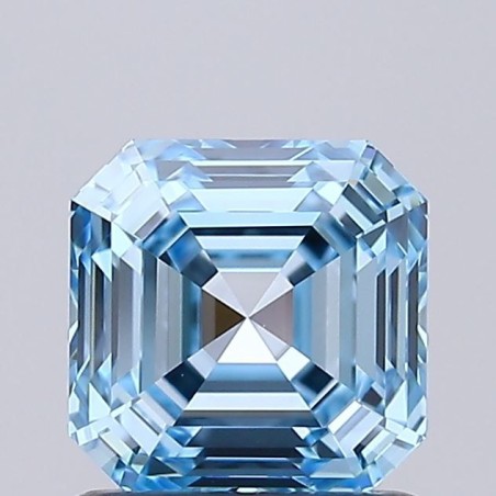 Diament laboratoryjny o barwie fantazyjnej Asscher, 1.05ct, IF, Fancy Vivid Blue, IGI LG728580329