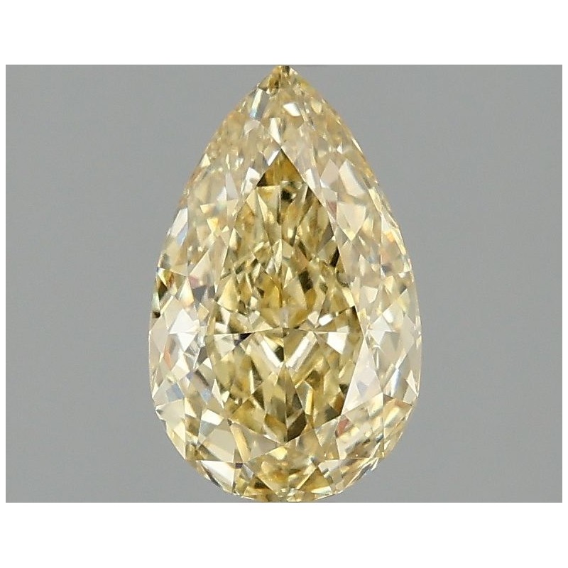 Diament laboratoryjny o barwie fantazyjnej szlif gruszkowy, 1.35ct, VVS2, Fancy Intense Yellow, IGI LG669460883