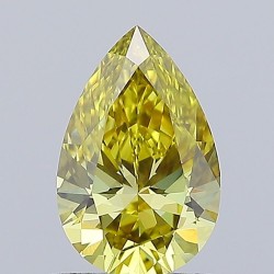 Diament laboratoryjny o barwie fantazyjnej szlif gruszkowy, 0.91ct, VVS2, Fancy Intense Yellow, IGI LG715535822