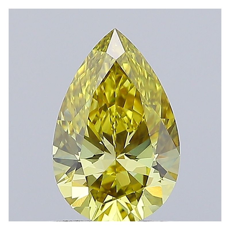 Diament laboratoryjny o barwie fantazyjnej szlif gruszkowy, 0.91ct, VVS2, Fancy Intense Yellow, IGI LG715535822