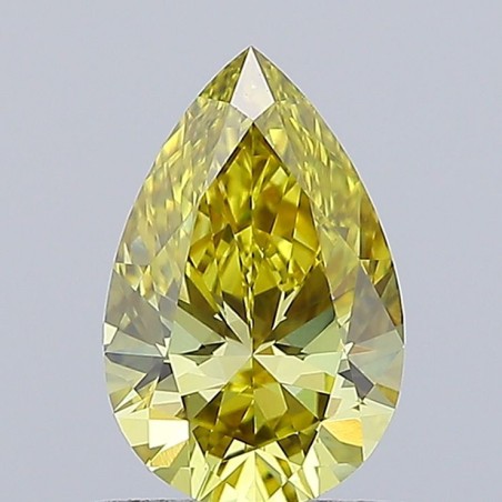 Diament laboratoryjny o barwie fantazyjnej szlif gruszkowy, 0.91ct, VVS2, Fancy Intense Yellow, IGI LG715535822