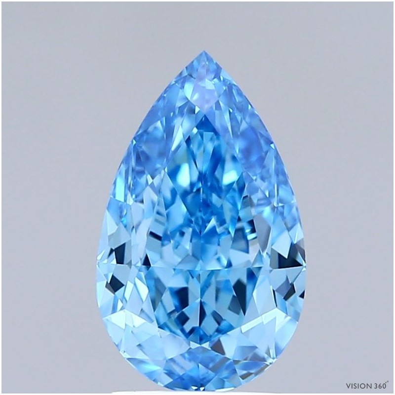 Diament laboratoryjny o barwie fantazyjnej szlif gruszkowy, 2.09ct, VVS2, Fancy Vivid Blue, IGI LG737555877 Diament laboratoryjny o barwie fantazyjnej szlif gruszkowy, 2.09ct, VVS2, Fancy Vivid Blue, IGI LG737555877