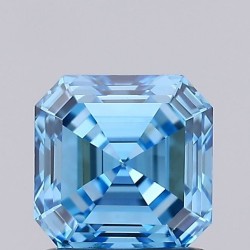 Diament laboratoryjny o barwie fantazyjnej szlif szmaragdowy kwadratowy, 1.12ct, VVS2, Fancy Vivid Blue, IGI LG680560437