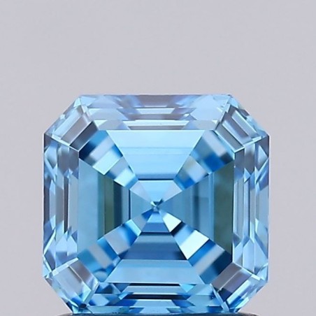 Diament laboratoryjny o barwie fantazyjnej szlif szmaragdowy kwadratowy, 1.12ct, VVS2, Fancy Vivid Blue, IGI LG680560437