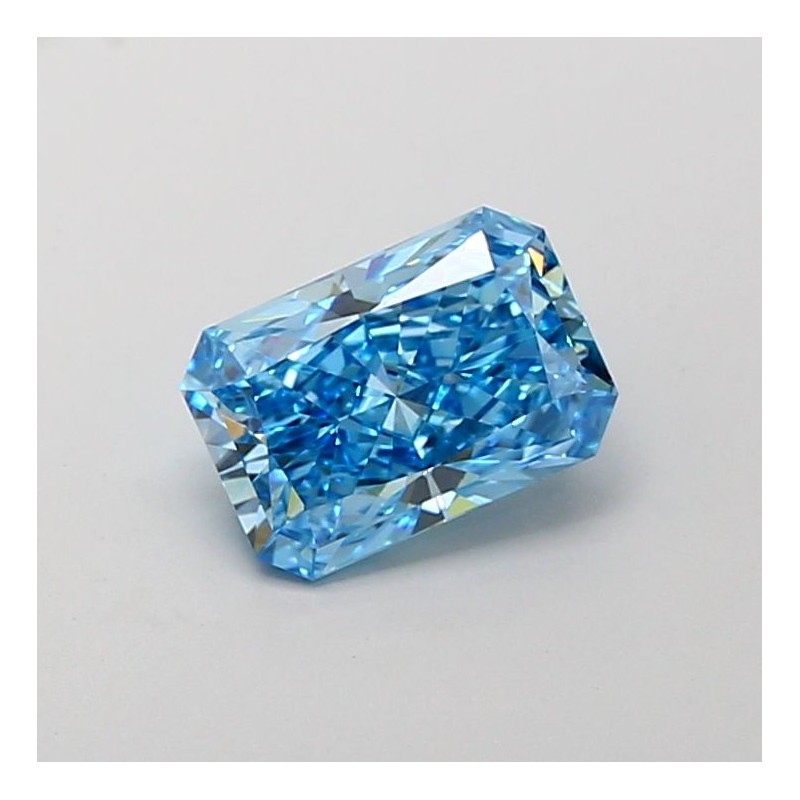 Diament laboratoryjny o barwie fantazyjnej radiant, 2.1ct, VVS2, Fancy Vivid Blue, IGI LG728531380