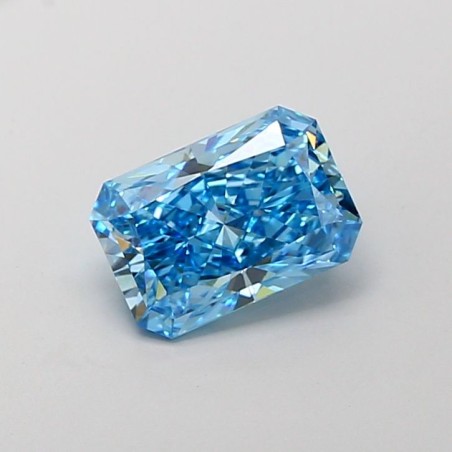 Diament laboratoryjny o barwie fantazyjnej radiant, 2.1ct, VVS2, Fancy Vivid Blue, IGI LG728531380