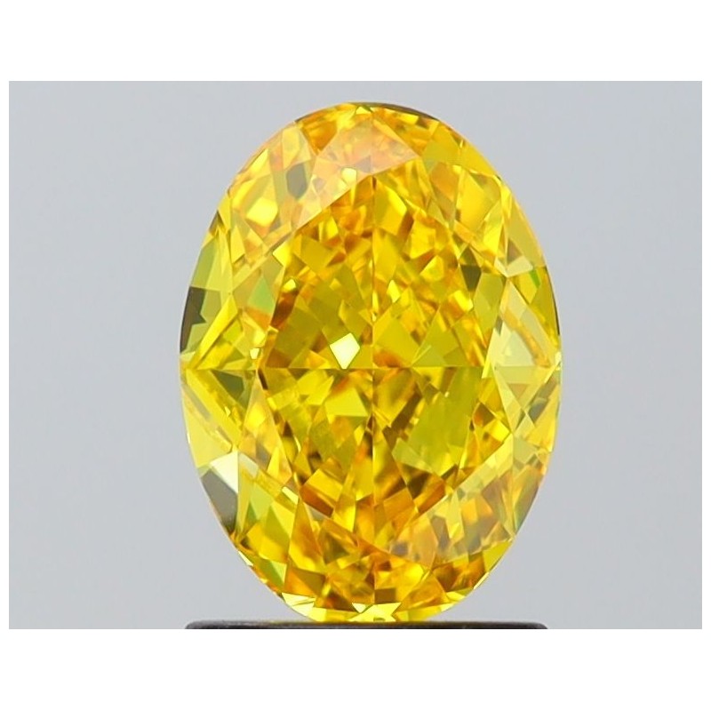 Diament laboratoryjny o barwie fantazyjnej szlif owalny, 1.69ct, VVS2, Fancy Vivid Yellow, IGI LG645407461