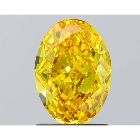Diament laboratoryjny o barwie fantazyjnej szlif owalny, 1.69ct, VVS2, Fancy Vivid Yellow, IGI LG645407461