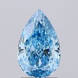 Diament laboratoryjny o barwie fantazyjnej szlif gruszkowy, 1.3ct, VVS2, Fancy Vivid Blue, IGI LG727578033