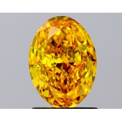 Diament laboratoryjny o barwie fantazyjnej szlif owalny, 1.54ct, VVS2, Fancy Vivid Yellow, IGI LG645407499