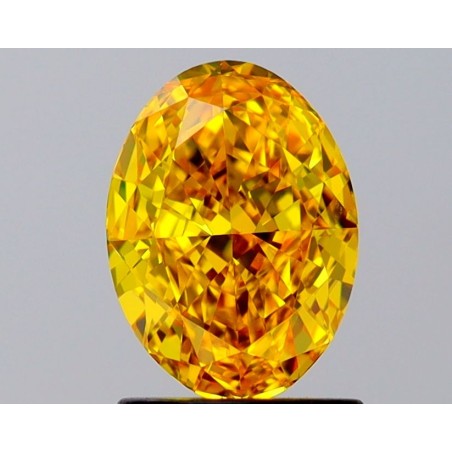 Diament laboratoryjny o barwie fantazyjnej szlif owalny, 1.54ct, VVS2, Fancy Vivid Yellow, IGI LG645407499