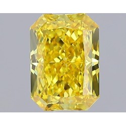 Diament laboratoryjny o barwie fantazyjnej radiant, 1.44ct, VVS2, Fancy Vivid Yellow, IGI LG644487052