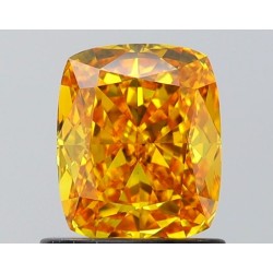 Diament laboratoryjny o barwie fantazyjnej szlif poduszkowy brylantowy, 1.04ct, VVS2, Fancy Vivid Yellow, IGI LG649497868