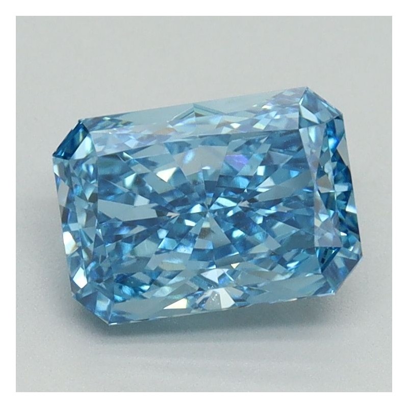 Diament laboratoryjny o barwie fantazyjnej radiant, 1.58ct, VVS2, Fancy Vivid Blue, IGI LG653450473