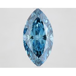 Diament laboratoryjny o barwie fantazyjnej markiza, 2.7ct, VVS2, Fancy Vivid Blue, IGI LG733573295
