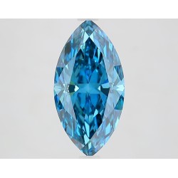 Diament laboratoryjny o barwie fantazyjnej markiza, 2.7ct, VVS2, Fancy Vivid Blue, IGI LG732550562