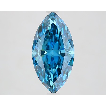 Diament laboratoryjny o barwie fantazyjnej markiza, 2.7ct, VVS2, Fancy Vivid Blue, IGI LG732550562
