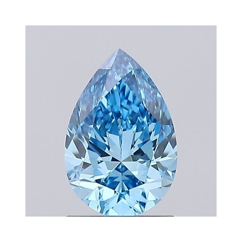 Diament laboratoryjny o barwie fantazyjnej szlif gruszkowy, 1ct, VVS2, Fancy Vivid Blue, IGI LG704530543