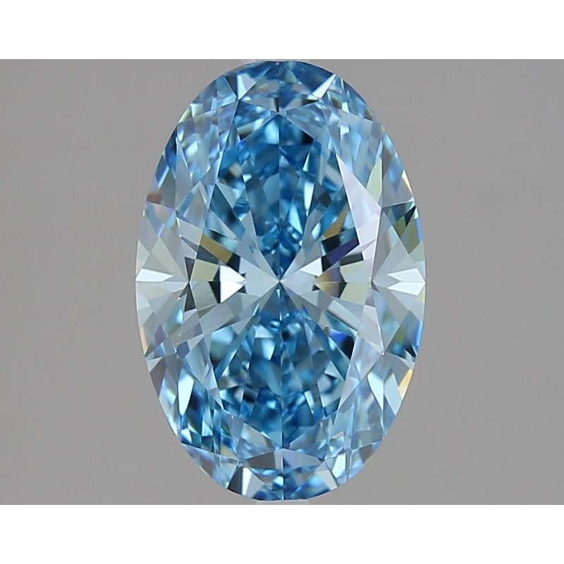 Diament laboratoryjny o barwie fantazyjnej szlif owalny, 2.07ct, VVS2, Fancy Vivid Blue, IGI LG617478986