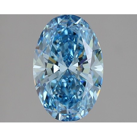 Diament laboratoryjny o barwie fantazyjnej szlif owalny, 2.07ct, VVS2, Fancy Vivid Blue, IGI LG617478986