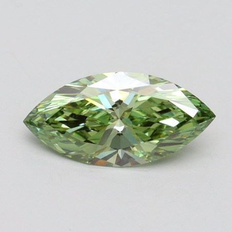Diament laboratoryjny o barwie fantazyjnej markiza, 1.58ct, VVS2, Fancy Vivid Green, IGI LG611366559