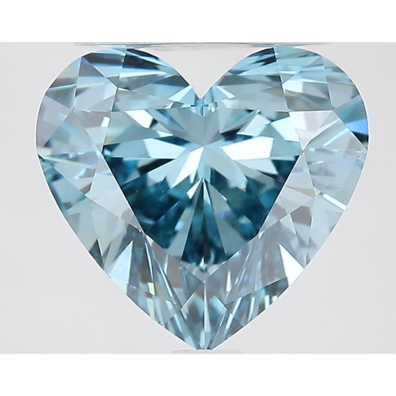 Diament laboratoryjny o barwie fantazyjnej serce, 2.83ct, VVS2, Fancy Vivid Blue, IGI LG687594368