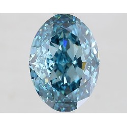 Diament laboratoryjny o barwie fantazyjnej szlif owalny, 2.86ct, VVS2, Fancy Vivid Blue, IGI LG681516396