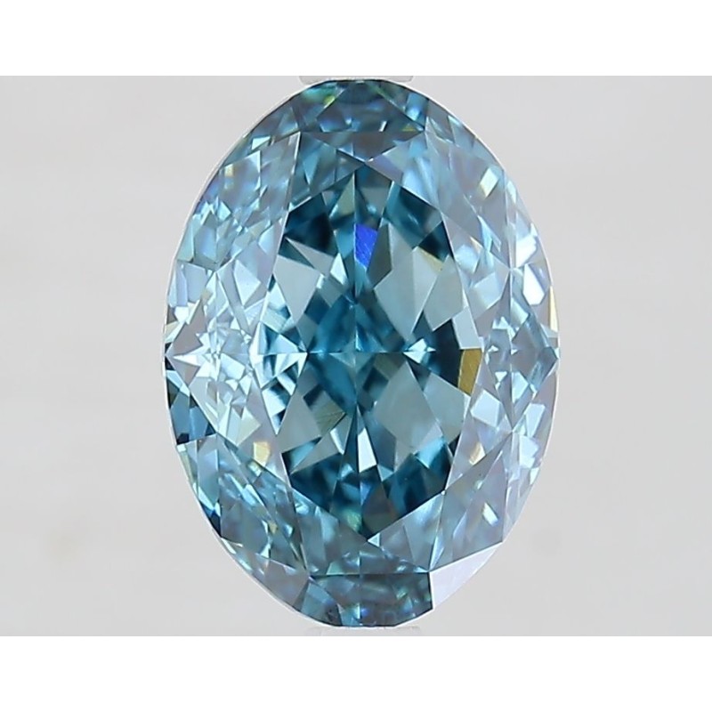 Diament laboratoryjny o barwie fantazyjnej szlif owalny, 2.86ct, VVS2, Fancy Vivid Blue, IGI LG681516396