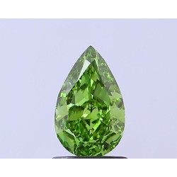 Diament laboratoryjny o barwie fantazyjnej szlif gruszkowy, 1.01ct, VVS2, Fancy Vivid Green, IGI LG732568608