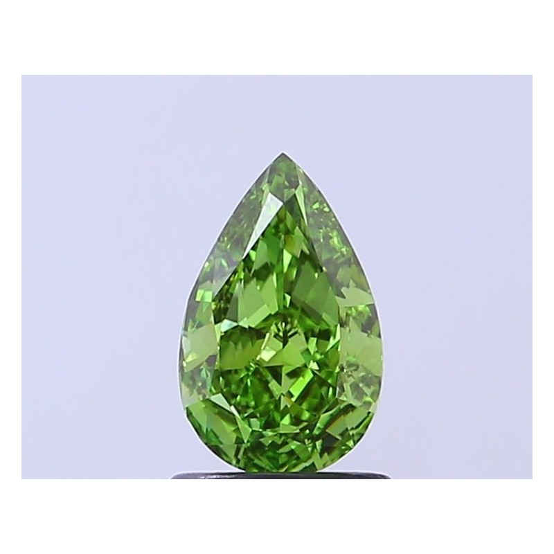 Diament laboratoryjny o barwie fantazyjnej szlif gruszkowy, 1.01ct, VVS2, Fancy Vivid Green, IGI LG732568608