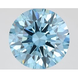Diament laboratoryjny o barwie fantazyjnej szlif okrągły, 2.28ct, VVS2, Fancy Vivid Blue, IGI LG687594364