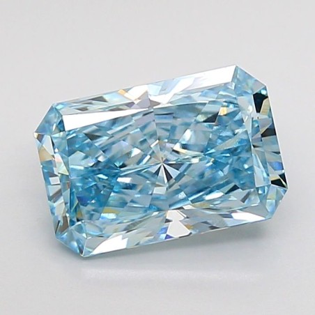 Diament laboratoryjny o barwie fantazyjnej radiant, 2.02ct, VVS2, Fancy Intense Greenish Blue, IGI LG732542711