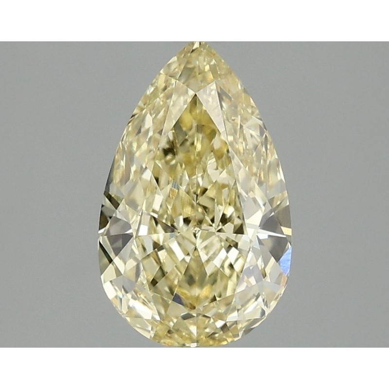 Diament laboratoryjny o barwie fantazyjnej szlif gruszkowy, 2.09ct, VVS2, Fancy Vivid Yellow, IGI LG693506579
