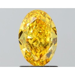 Diament laboratoryjny o barwie fantazyjnej szlif owalny, 1.58ct, VVS2, Fancy Vivid Yellow, IGI LG641477382