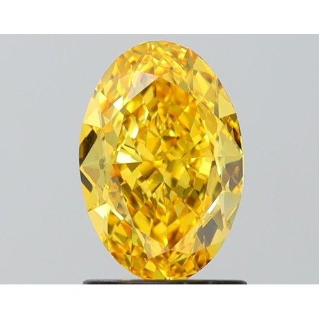 Diament laboratoryjny o barwie fantazyjnej szlif owalny, 1.58ct, VVS2, Fancy Vivid Yellow, IGI LG641477382