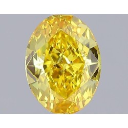 Diament laboratoryjny o barwie fantazyjnej szlif owalny, 1.55ct, VVS2, Fancy Vivid Yellow, IGI LG644487055