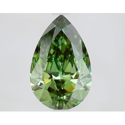 Diament laboratoryjny o barwie fantazyjnej szlif gruszkowy, 2.5ct, VVS2, Fancy Vivid Green, IGI LG735571442