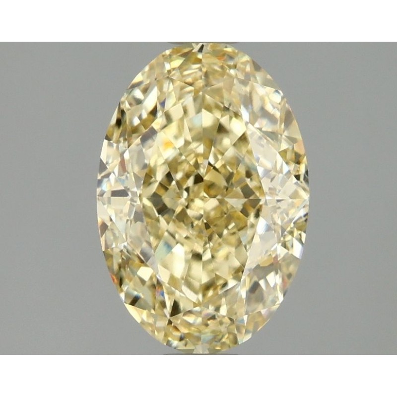 Diament laboratoryjny o barwie fantazyjnej szlif owalny, 2.1ct, VVS2, Fancy Intense Yellow, IGI LG681518367