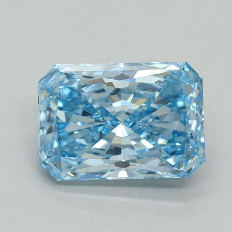 Diament laboratoryjny o barwie fantazyjnej radiant, 1.58ct, VVS2, Fancy Vivid Blue, IGI LG636401563 Diament laboratoryjny o barwie fantazyjnej radiant, 1.58ct, VVS2, Fancy Vivid Blue, IGI LG636401563