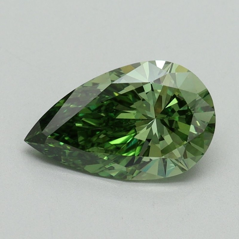 Diament laboratoryjny o barwie fantazyjnej szlif gruszkowy, 1.57ct, VVS2, Fancy Vivid Green, IGI LG644444522 Diament laboratoryjny o barwie fantazyjnej szlif gruszkowy, 1.57ct, VVS2, Fancy Vivid Green, IGI LG644444522