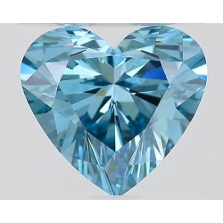 Diament laboratoryjny o barwie fantazyjnej serce, 1.3ct, VVS2, Fancy Vivid Blue, IGI LG713526333