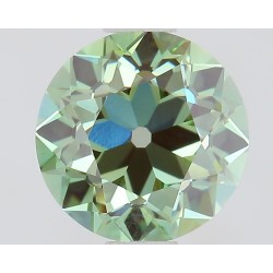 Diament laboratoryjny o barwie fantazyjnej szlif europejski, 1.06ct, VVS2, Fancy Vivid Green, IGI LG732559227