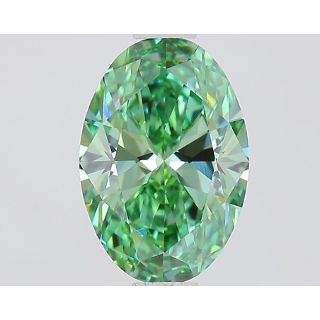 Diament laboratoryjny o barwie fantazyjnej szlif owalny, 1ct, VVS1, Fancy Vivid Green, IGI LG735505177