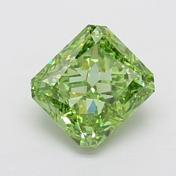 Diament laboratoryjny o barwie fantazyjnej radiant, 2.74ct, VVS2, Fancy Vivid Green, IGI LG734514535