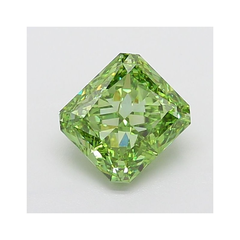 Diament laboratoryjny o barwie fantazyjnej radiant, 2.74ct, VVS2, Fancy Vivid Green, IGI LG734514535