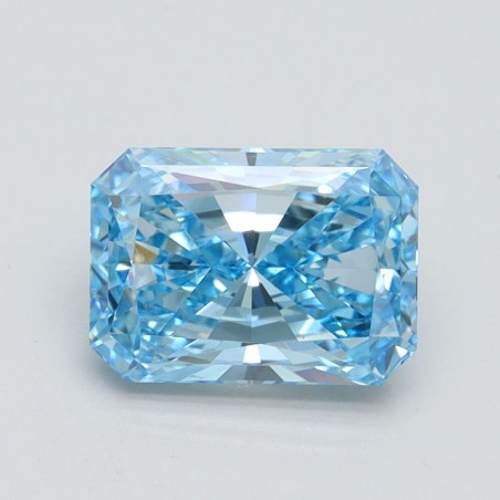 Diament laboratoryjny o barwie fantazyjnej radiant, 1.56ct, VVS2, Fancy Vivid Blue, IGI LG560224432