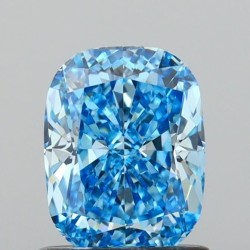 Diament laboratoryjny o barwie fantazyjnej szlif poduszkowy brylantowy, 1.1ct, VVS2, Fancy Vivid Blue, IGI LG642476406