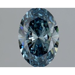 Diament laboratoryjny o barwie fantazyjnej szlif owalny, 1.05ct, VVS2, Fancy Vivid Blue, IGI LG652456989