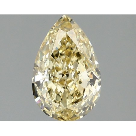 Diament laboratoryjny o barwie fantazyjnej szlif gruszkowy, 1.58ct, VVS2, Fancy Intense Yellow, IGI LG669479256